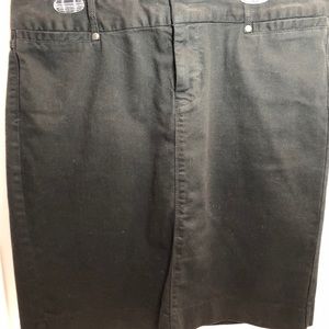Gap Jeans Black Denim Skirt